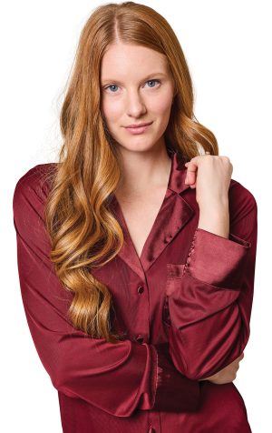 Luxe Satin Button-Front Pajamas