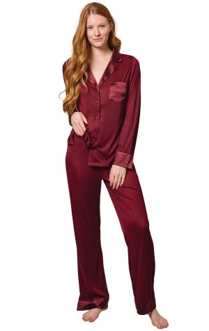 Luxe Satin Button-Front Pajamas