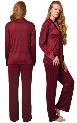 Luxe Satin Button-Front Pajamas
