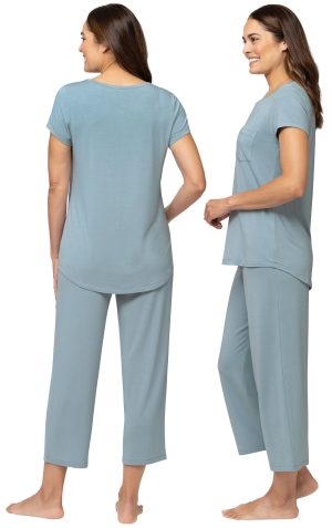 Consciously Cozy Short Sleeve Capri Pajama