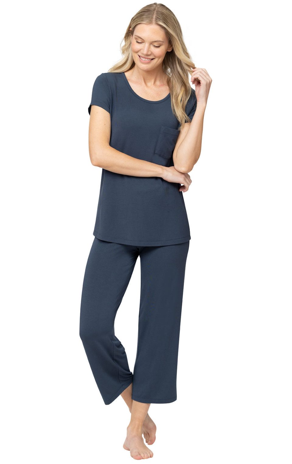 Consciously Cozy Short Sleeve Capri Pajama